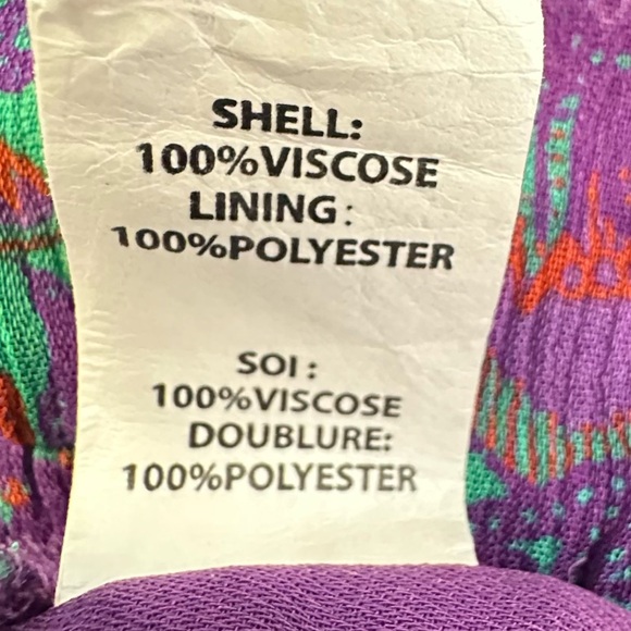 Ramy Brook 100% Viscose Floral Multicolor with Ruffles and Bell Sleeves Blouse - Picture 11 of 12